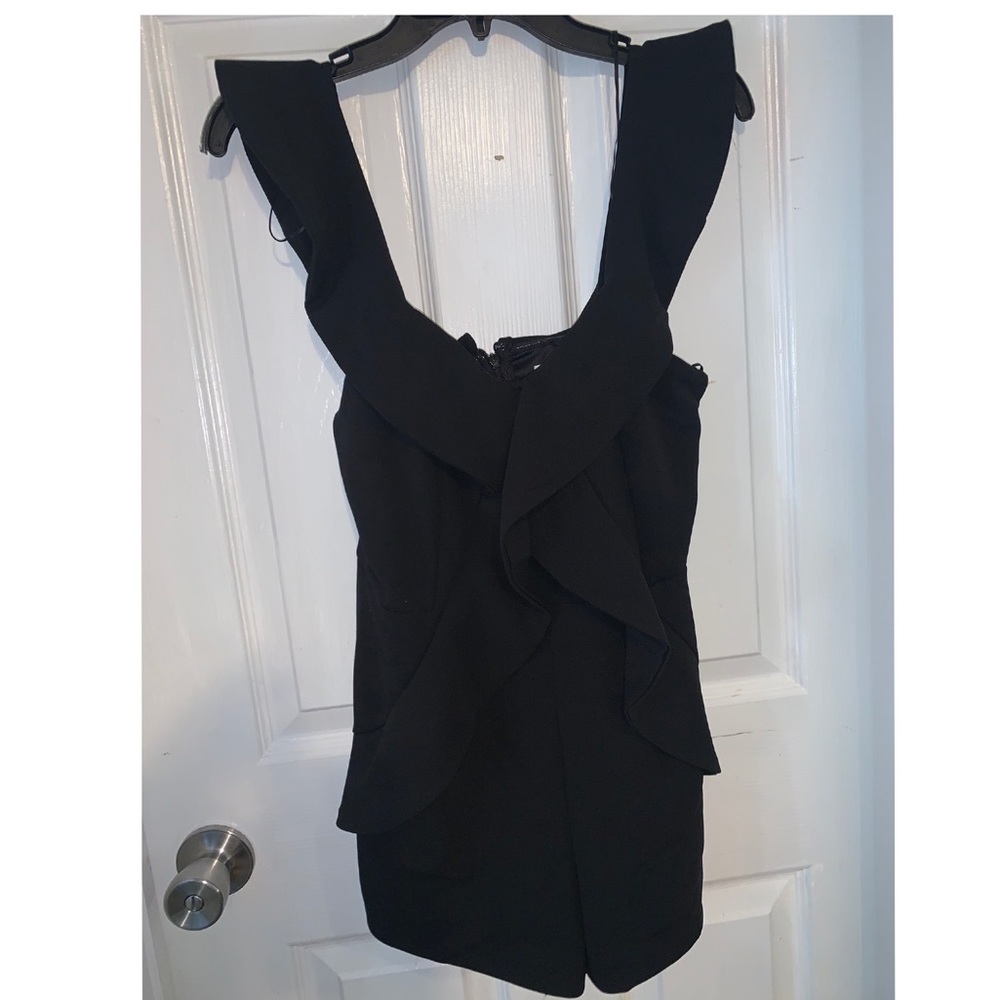 Black short romper